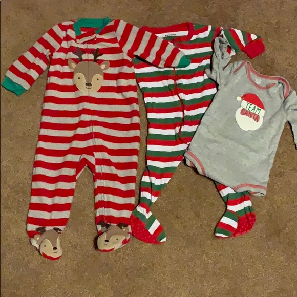 6 month christmas pajamas